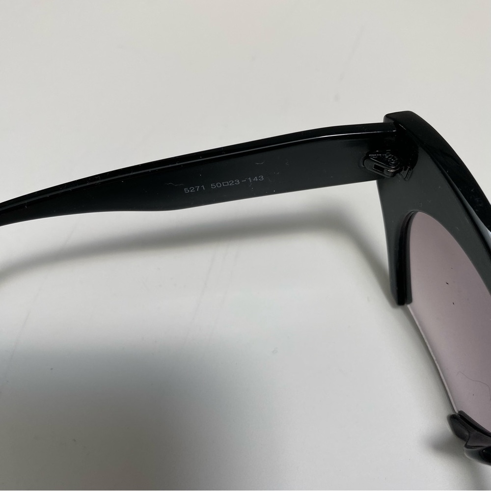 Shein Black Cat-Eye Style partial rim Sunglasses - Picture 2 of 8